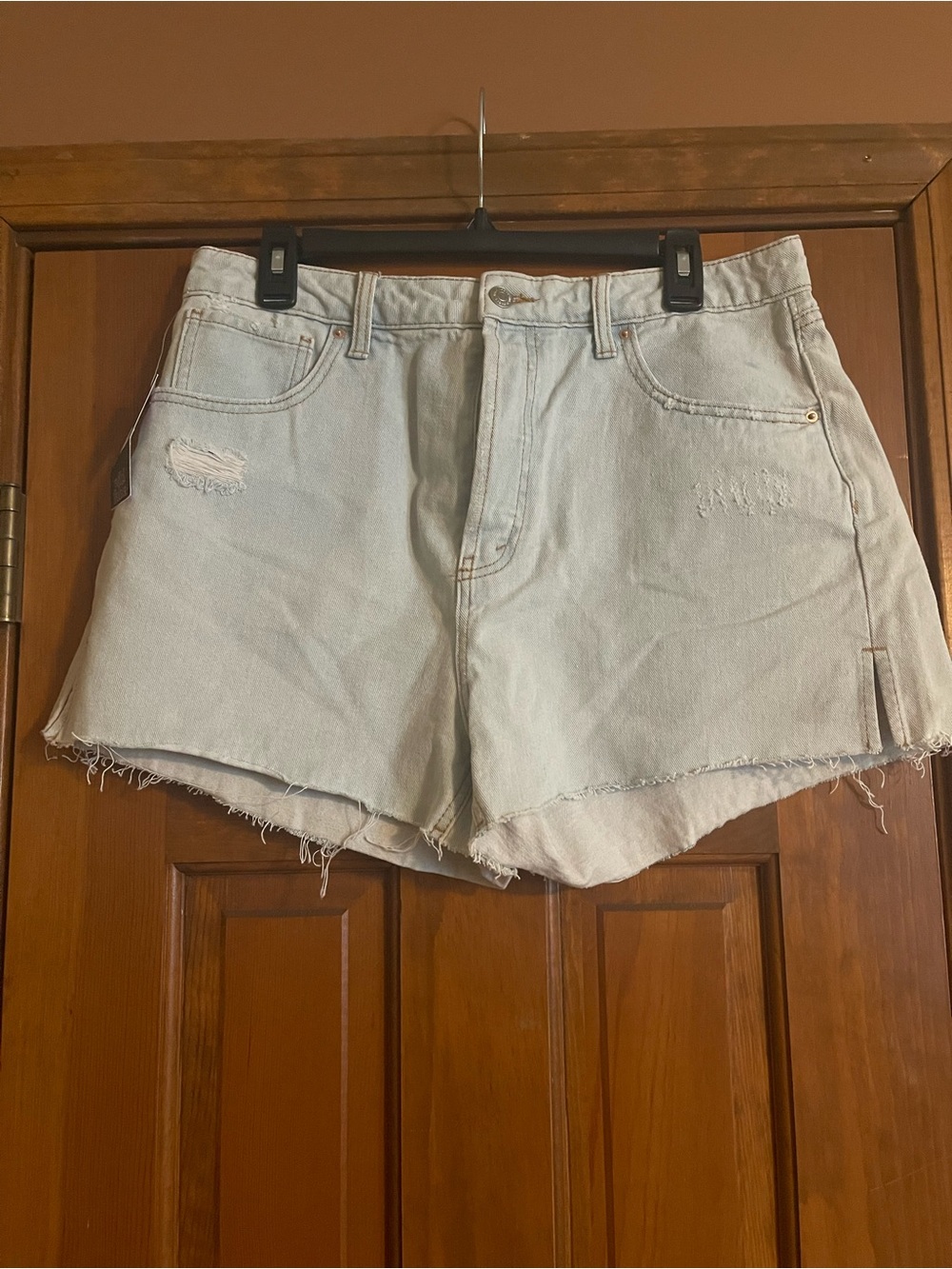 wild fable Light Blue Distressed Denim Shorts